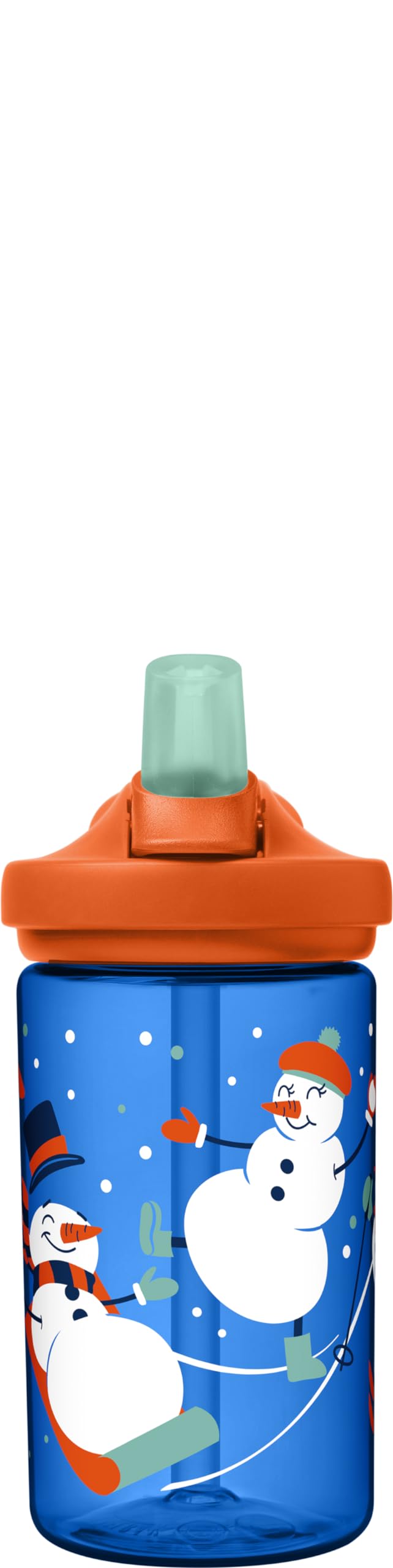 camelBak Eddy+ 14 oz Kids Water Bottle with Tritan Renew - Straw Top  Leak-Proof When closed  Snowman Sled